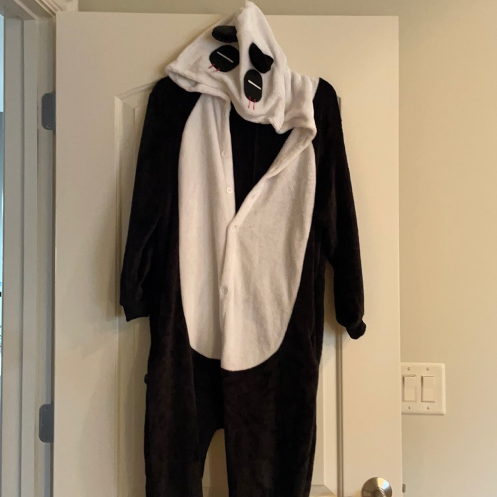 Panda woman onesie